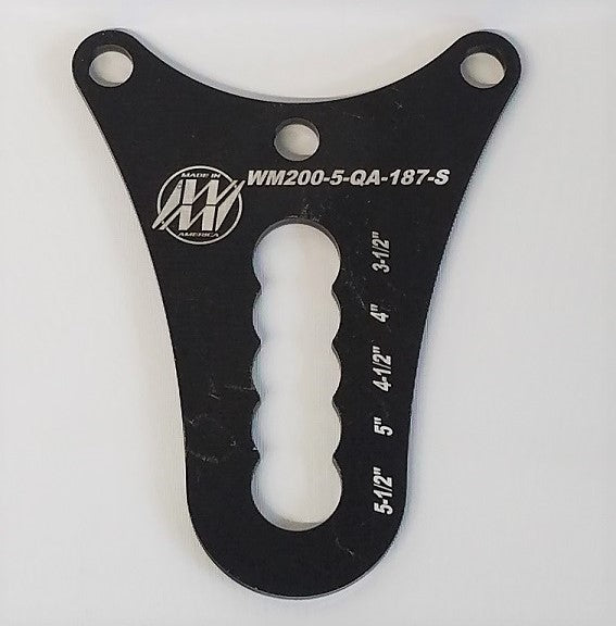 STRAIGHT SLOT DOUBLE SHEAR 3/16" PLATE