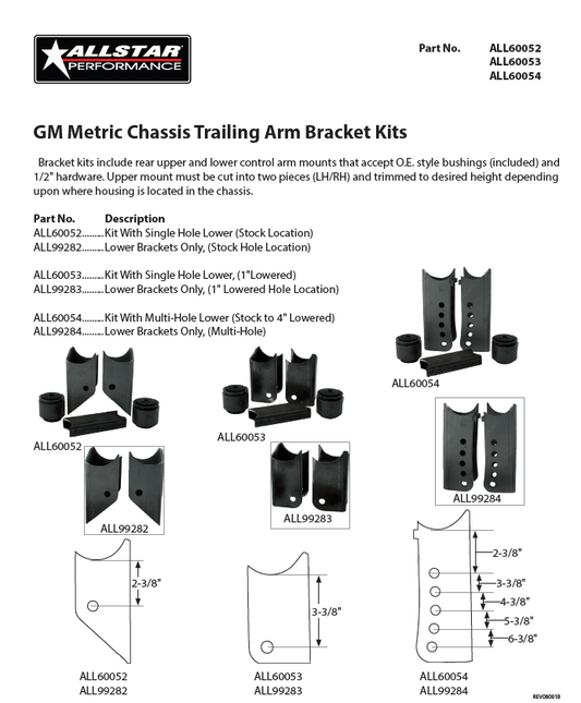 Trailing Arm Brackets